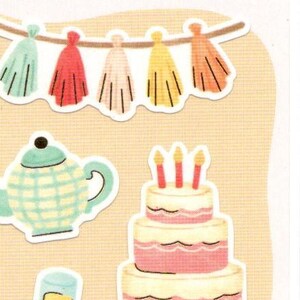 Pegatinas de cumpleaños - Pegatinas de fiesta - Pegatinas japonesas