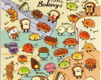 Bakery Stickers - Bread Stickers - Mind Wave Stickers - Reference #S6743-44#A6939-40#SA8495-96