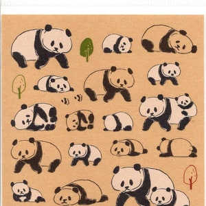 Stickers panda mignon