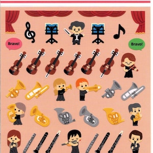 Pegatinas de música - Pegatinas de orquesta - Pegatinas de banda