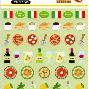Pegatinas de comida italiana - Pegatinas de restaurante