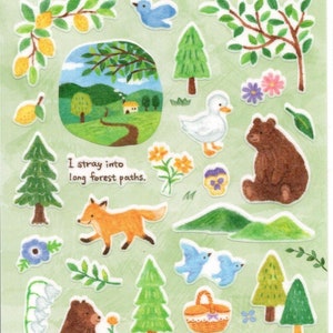 Pegatinas de bosque - Pegatinas de cinta adhesiva
