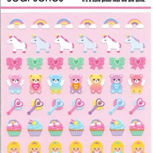 Einhorn Aufkleber - Fantasy Aufkleber - Pink Assort Stickers
