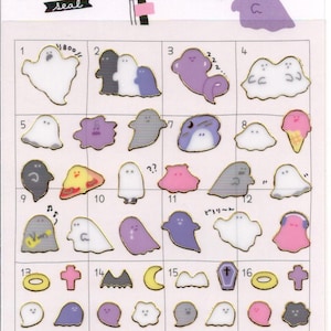 Ghost Stickers - Yurutto Mark Stickers - Schedule Stickers - Crux Stickers - Reference #A8216-17