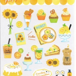Pegatinas de cafetería - Pegatinas de dulces - Pegatinas de pasteles - Pegatinas de cinta adhesiva