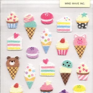 Pegatinas de dulces - Pegatinas esponjosas - Pegatinas de ondas mentales