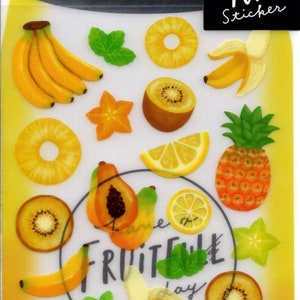 Obst-Aufkleber - Gelbe Aufkleber - Mind Wave-Aufkleber