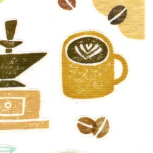 Pegatinas de cafetería - Pegatinas de panadería - Pegatinas de comida - Pegatinas de ondas mentales