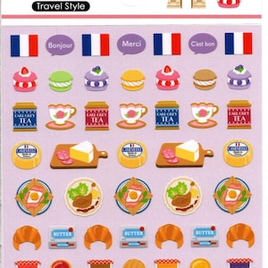 Pegatinas de comida francesa - Pegatinas de restaurante