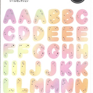 Pegatinas del alfabeto - Pegatinas del ABC - Pegatinas de letras