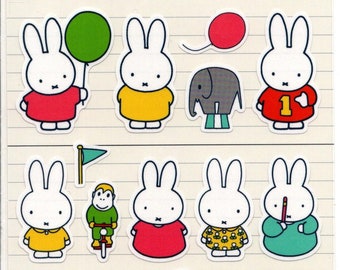 Miffy Stickers Gold Trim Reference A6148 