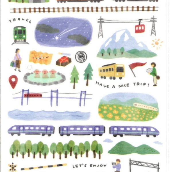 Train Stickers - Masking Tape Stickers - Reference #S9375-76
