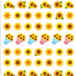 Stickers fleurs - Stickers tournesols - Stickers japonais
