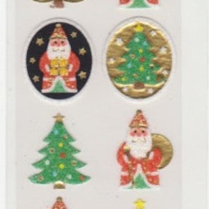 Pegatinas navideñas - Pegatinas de Papá Noel