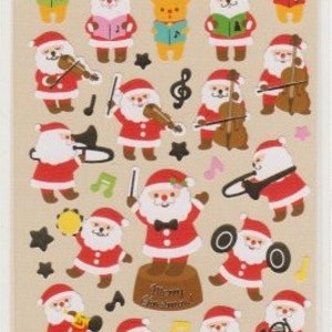 Weihnachtsaufkleber - Nikolaus-Aufkleber - Goldrand
