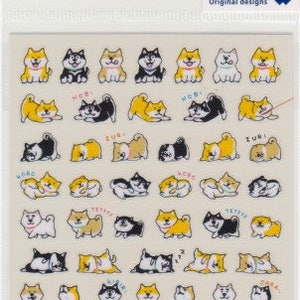 Hunde Aufkleber - Shiba Hund Aufkleber - Terminplaner Aufkleber - Mind Wave Aufkleber