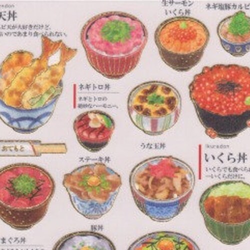 Japanese Food Stickers Donburi Stickers Paper Stickers Etsy