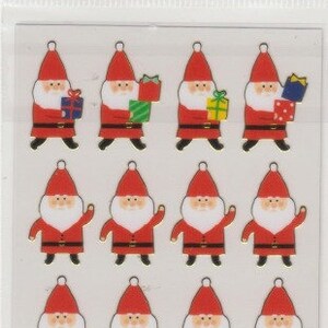 Pegatinas navideñas - Pegatinas de Papá Noel - Adorno dorado - Pegatinas Mind Wave
