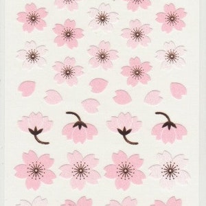 Kirschblüten-Sticker - Sakura-Sticker - Papiersticker