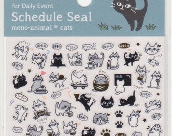 Cat Stickers Cat Schedule Stickers Planner Stickers - Etsy