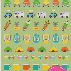 Pegatinas para acampar