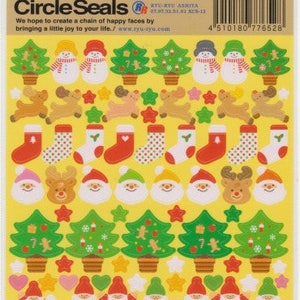 Santa Stickers - Aufkleber Weihnachten