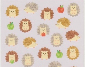 Hedgehog Stickers - Japanese Stickers - Reference #S5039