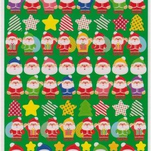 Pegatinas de Papá Noel - Pegatinas de Navidad - Pegatinas de árbol de Navidad