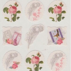 Pegatinas de plumas - Pegatinas de rosas - Hallmark