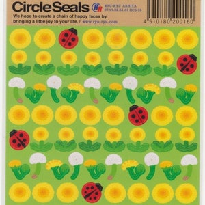 Stickers tournesols - Stickers coccinelles