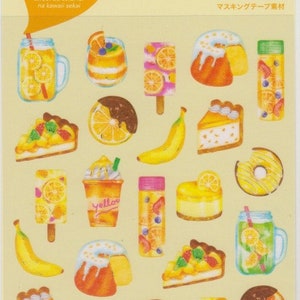Obst-Aufkleber - Kuchenaufkleber - Masking Tape-Aufkleber