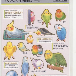 Vogel Aufkleber - Papagei Aufkleber - Papier Aufkleber - Kamio Aufkleber
