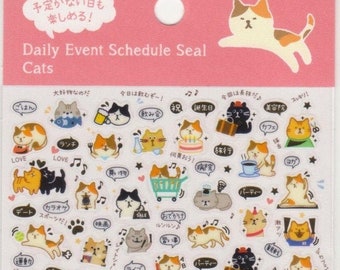 Cat Stickers - Cat Schedule Stickers - Planner Stickers - Reference #A2649#A5206-08