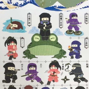 Ninja Stickers - Paper Stickers