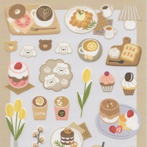 Pegatinas de cafetería - Pegatinas de dulces - Pegatinas de ondas mentales
