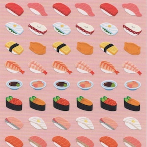Pegatinas de sushi - Pegatinas de comida japonesa