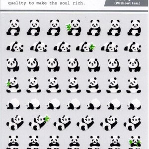 Stickers Panda - Stickers Calendrier