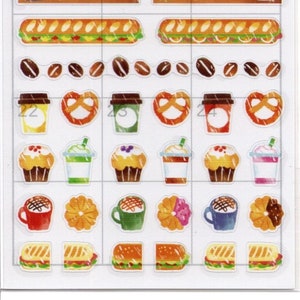 Pegatinas de cafetería - Pegatinas de horario - Pegatinas removibles