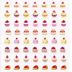 Pegatinas para cupcakes - Pegatinas para agenda