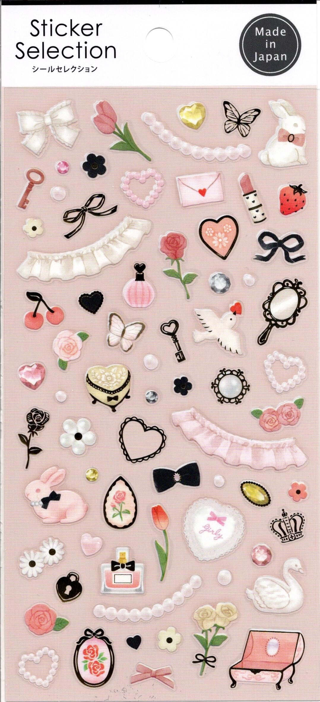 Rabbit Stickers - Ribbon Stickers - Etsy