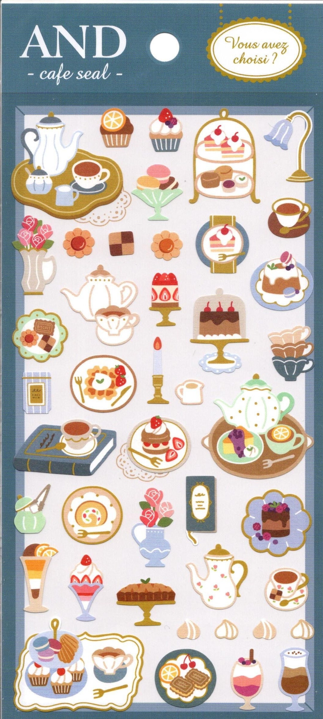 Sticker For Tea Cafe Stickers - Afternoon Tea - Foodie Stickers - Mind Wave Stickers - Etsy