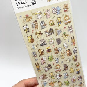 Musical Stickers - Cute Animal Stickers - Mind Wave Stickers