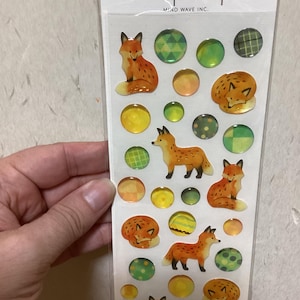 Stickers renard - Stickers goutte - Stickers en relief - Stickers vague d'esprit