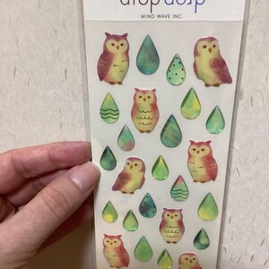 Stickers hibou - Stickers goutte - Stickers en relief - Stickers vague d'esprit