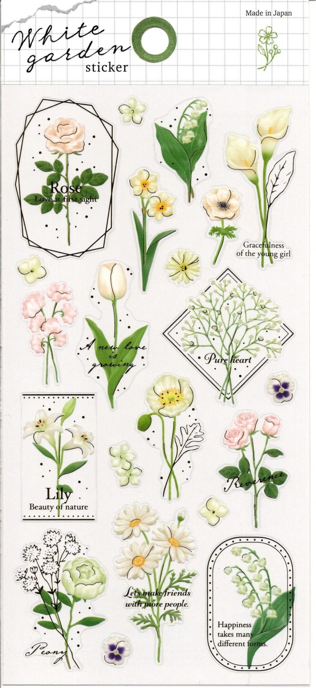 Garden Stickers - Flower Stickers - Etsy