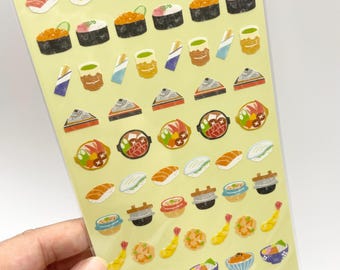 Pegatinas de sushi - Pegatinas de comida japonesa