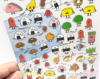Onigiri Stickers - Bento Stickers - Japanese Stickers - Mind Wave Stickers
