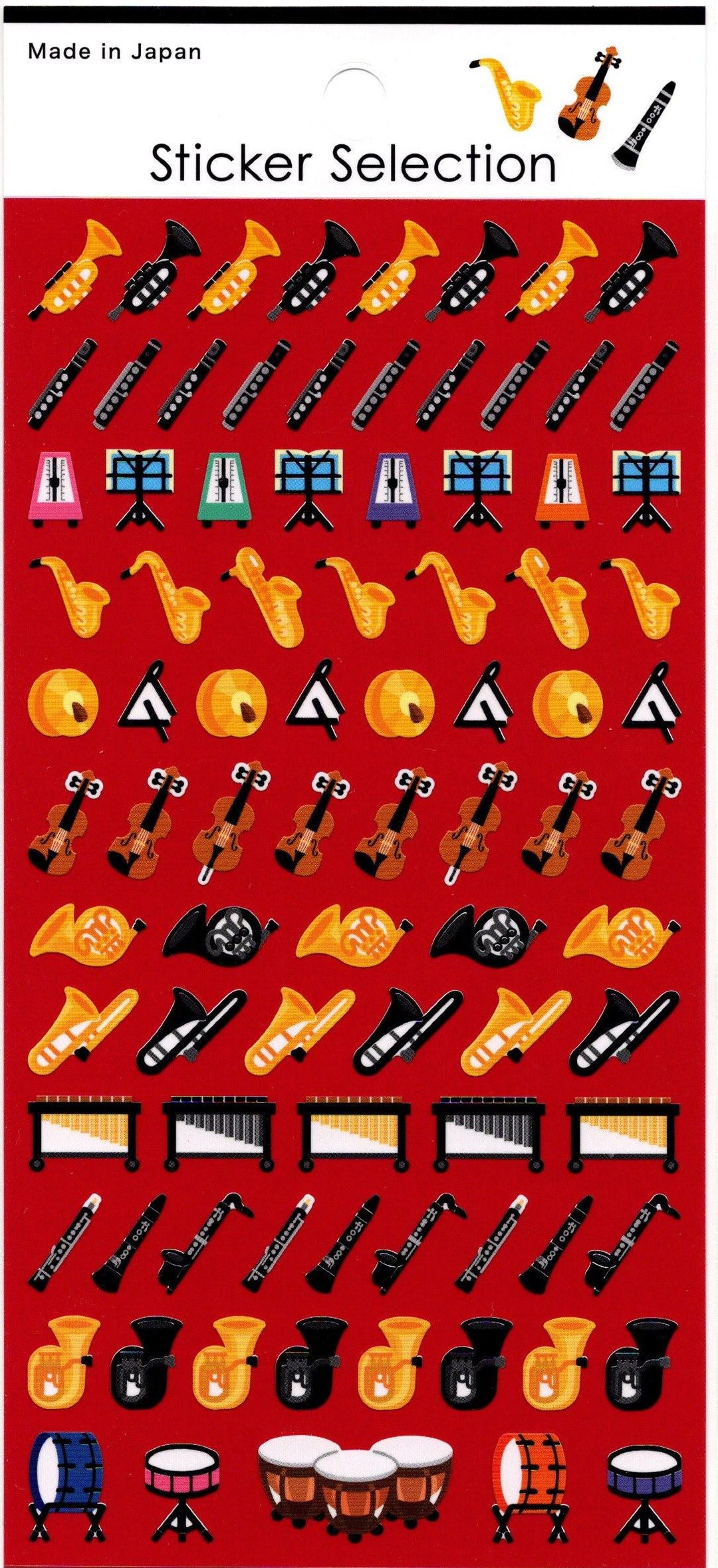 Recorder Instrument Sticker Music Stickers - Instrument Stickers - Etsy