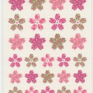 Sakura Aufkleber - Kirschblüten Aufkleber - Papieraufkleber