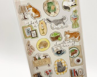 猫のステッカー